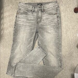 Express Women's Grey Skinny Jeans